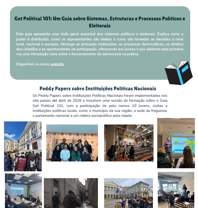 GET POLITICAL 3ª Newsletter: Guia Get Political 101 & Peddy Papers Nacionais e Internacionais de Instituições Políticas